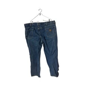 Carhartt B480 DPSTraditional Fit Denim Work Blue Jeans‎ Mens Tag Size 44 X 29